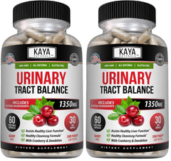 Kaya Naturals D-Mannose bottle with 60 veggie capsules – pack of 2 (front view)