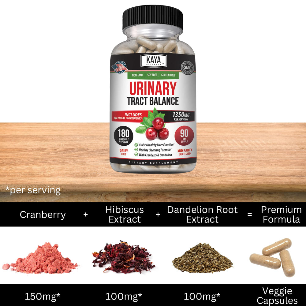 Front view of Kaya Naturals D-Mannose bottle