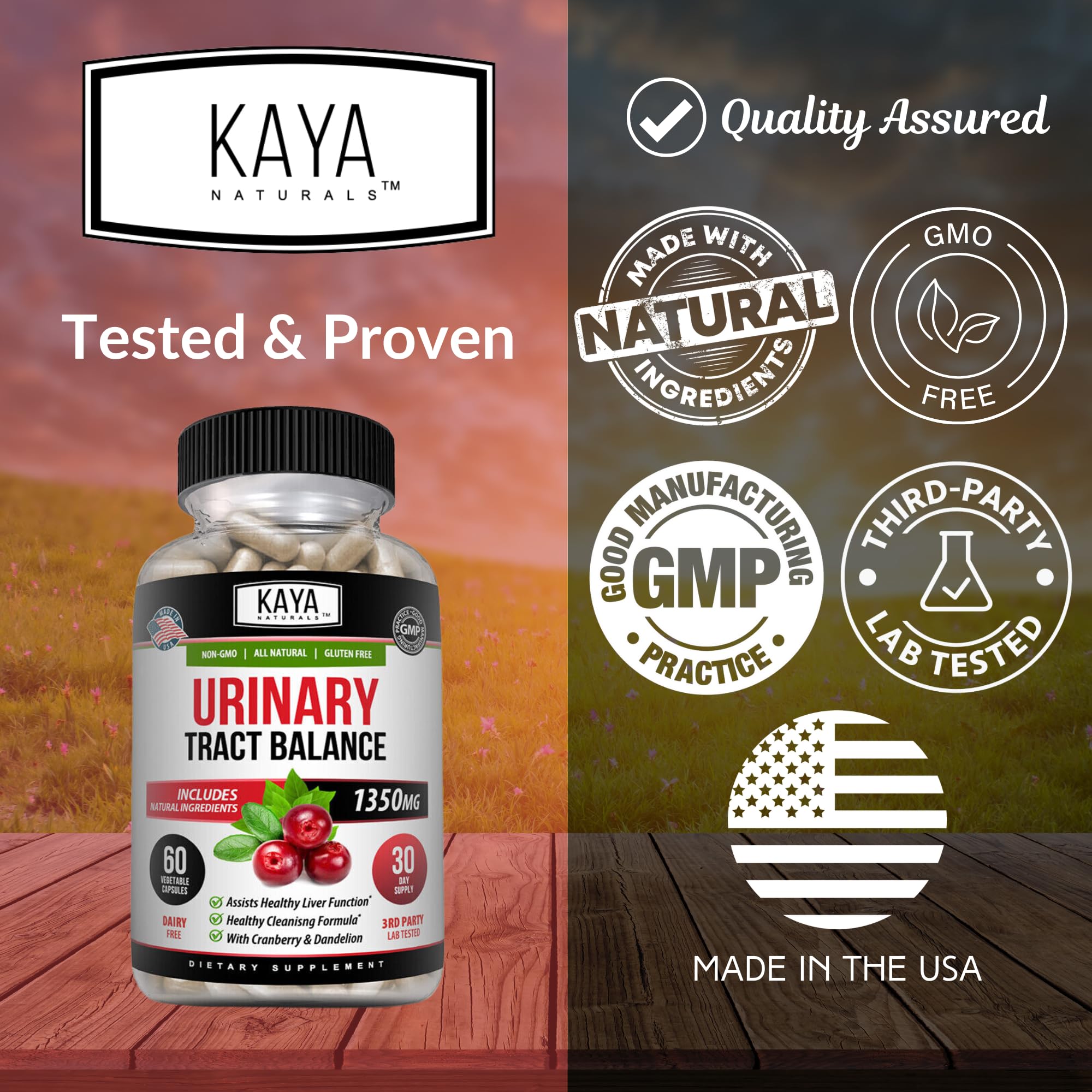 Kaya Naturals D-Mannose ingredients highlight
