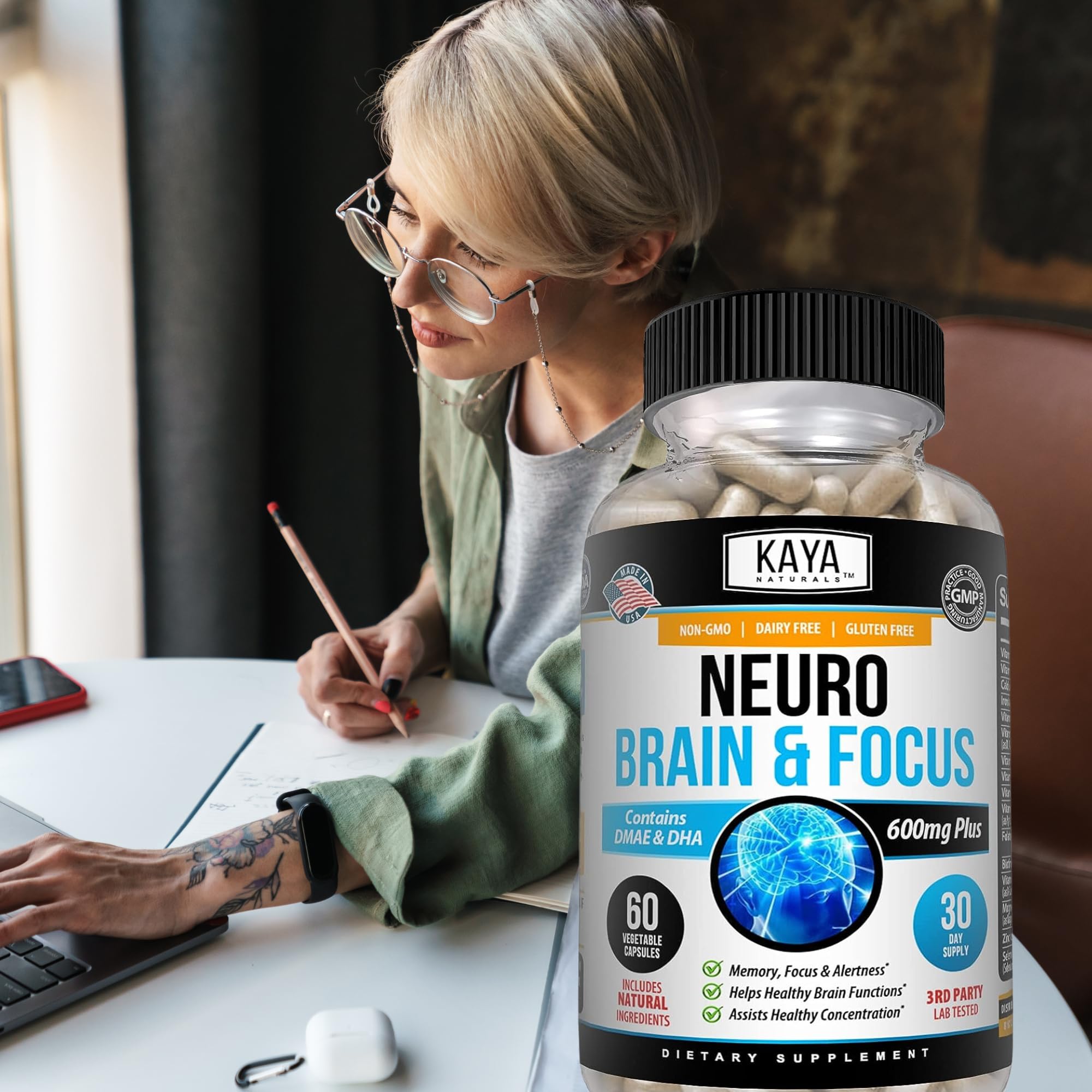 Key nootropic ingredients in Kaya Naturals formula