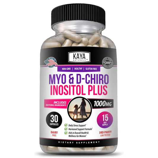 Kaya Naturals Myo-Inositol and D-Chiro Inositol Plus for Women bottle
