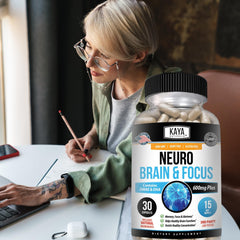 Kaya Naturals Neuro Brain ingredients and nutrition panel