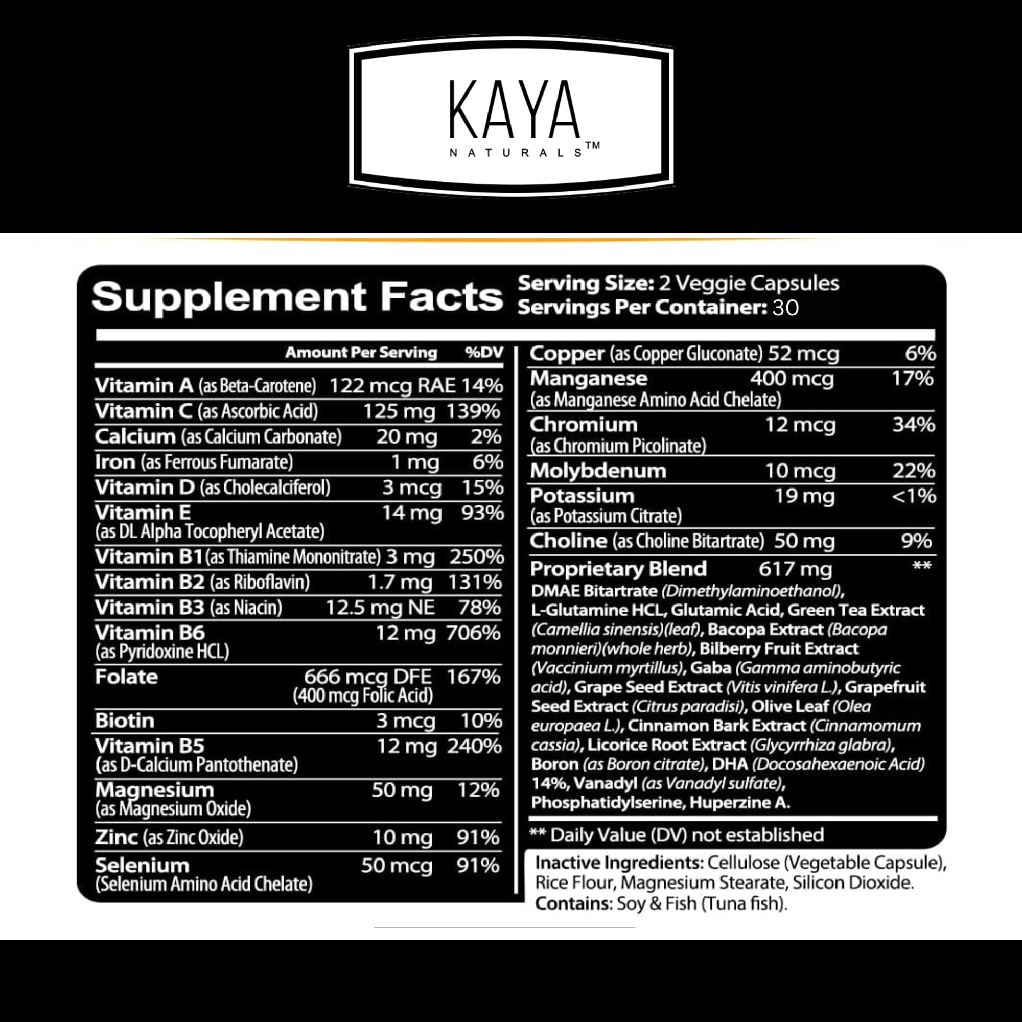 Product image of Kaya Naturals neuro brain energy capsules pack of 2