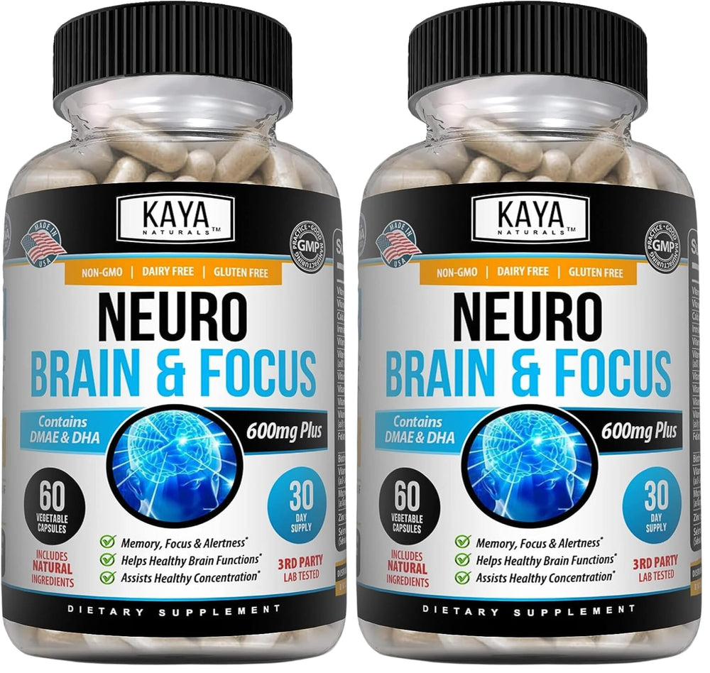 Kaya Naturals Neuro Brain memory and focus capsules pack of 2