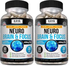 Kaya Naturals Neuro Brain memory and focus capsules pack of 2