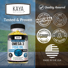 Sea-harvested pelagic fish oil illustration for Kaya Naturals