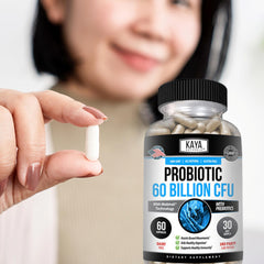 Capsules of Kaya Naturals Probiotic 60B CFU