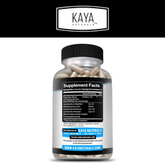 Product label of Kaya Naturals Probiotic with 60 Billion CFU information