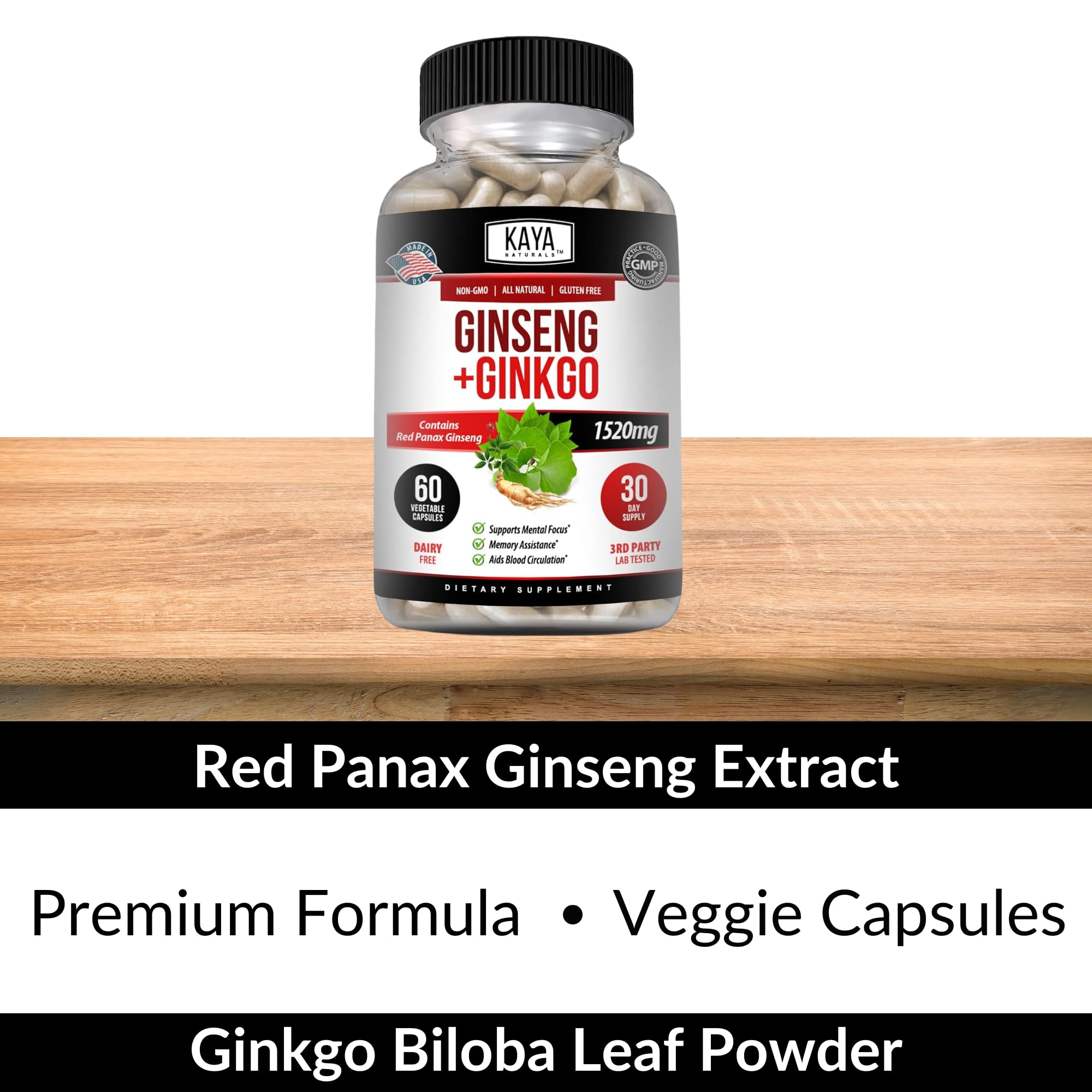Kaya Naturals capsules shown in a few capsules