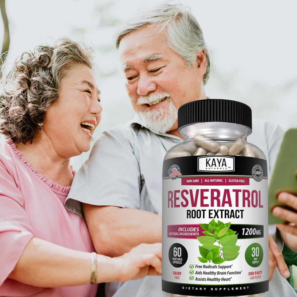 Kaya Naturals Resveratrol ingredients panel