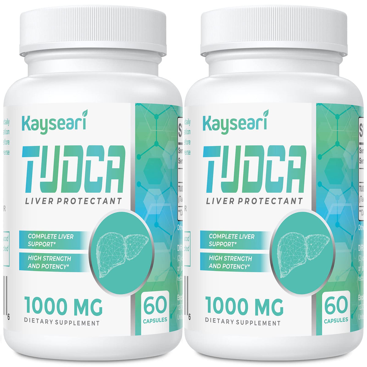 Kayseari TUDCA 1000mg veggie capsules for liver support