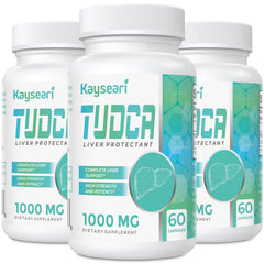 Kayseari Tudca bottle with 1000mg capsules for daily liver support.