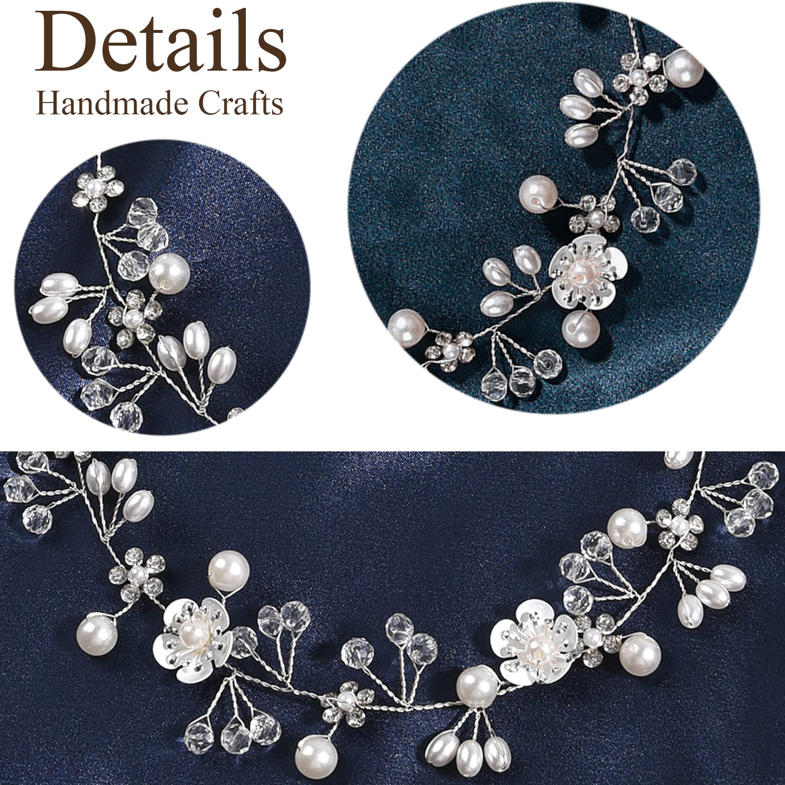 KAYZON bridal hairpiece for weddings, proms, and festive occasions