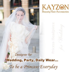 Kayzon Wedding Hair Accessory offers adjustable fit for comfort during celebrations.