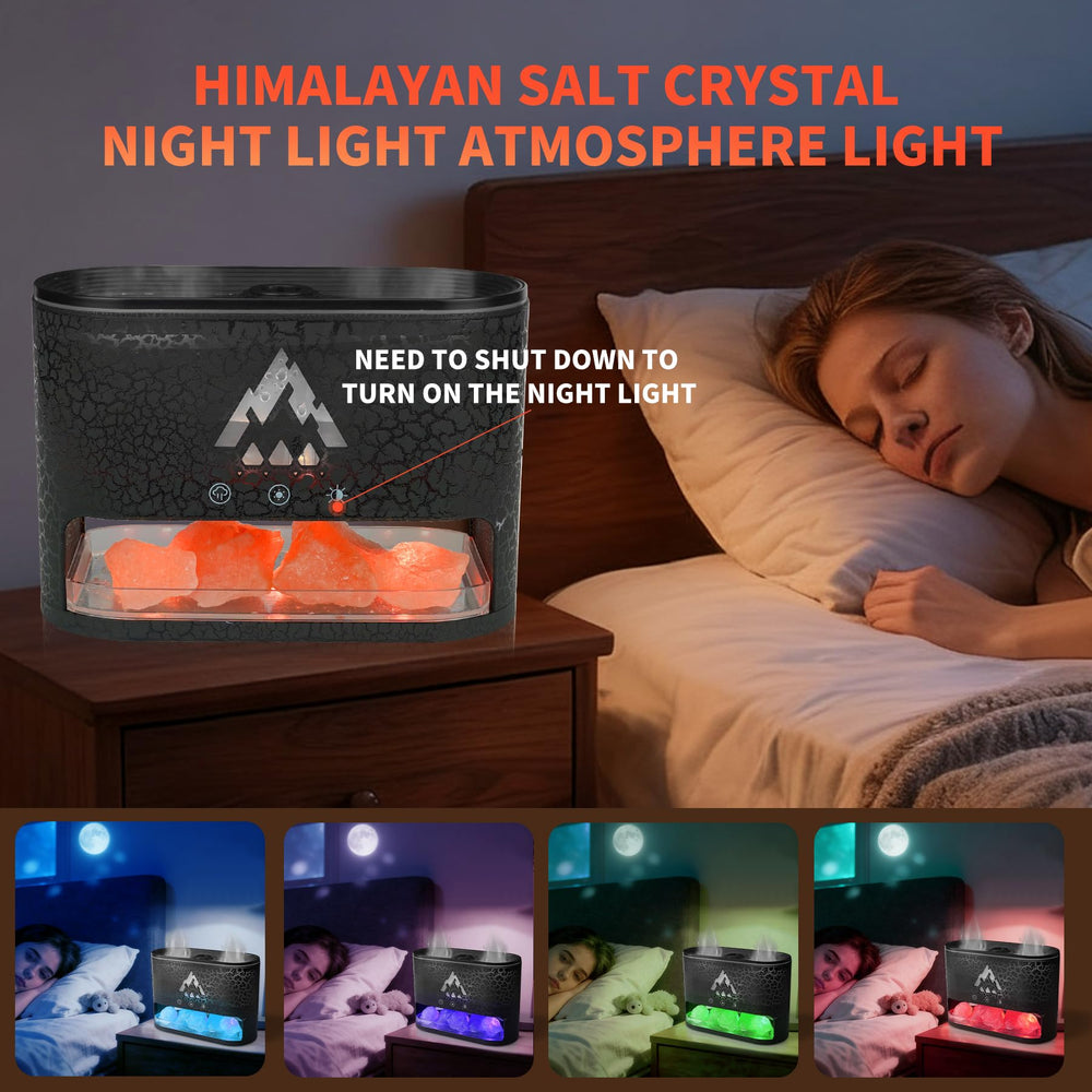 KCKJ diffuser black crack shell with luminous glow in modern decor