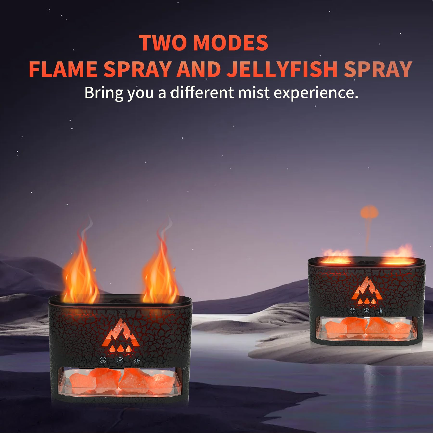 KCKJ diffuser color lighting with five hues and auto-change for mood setting