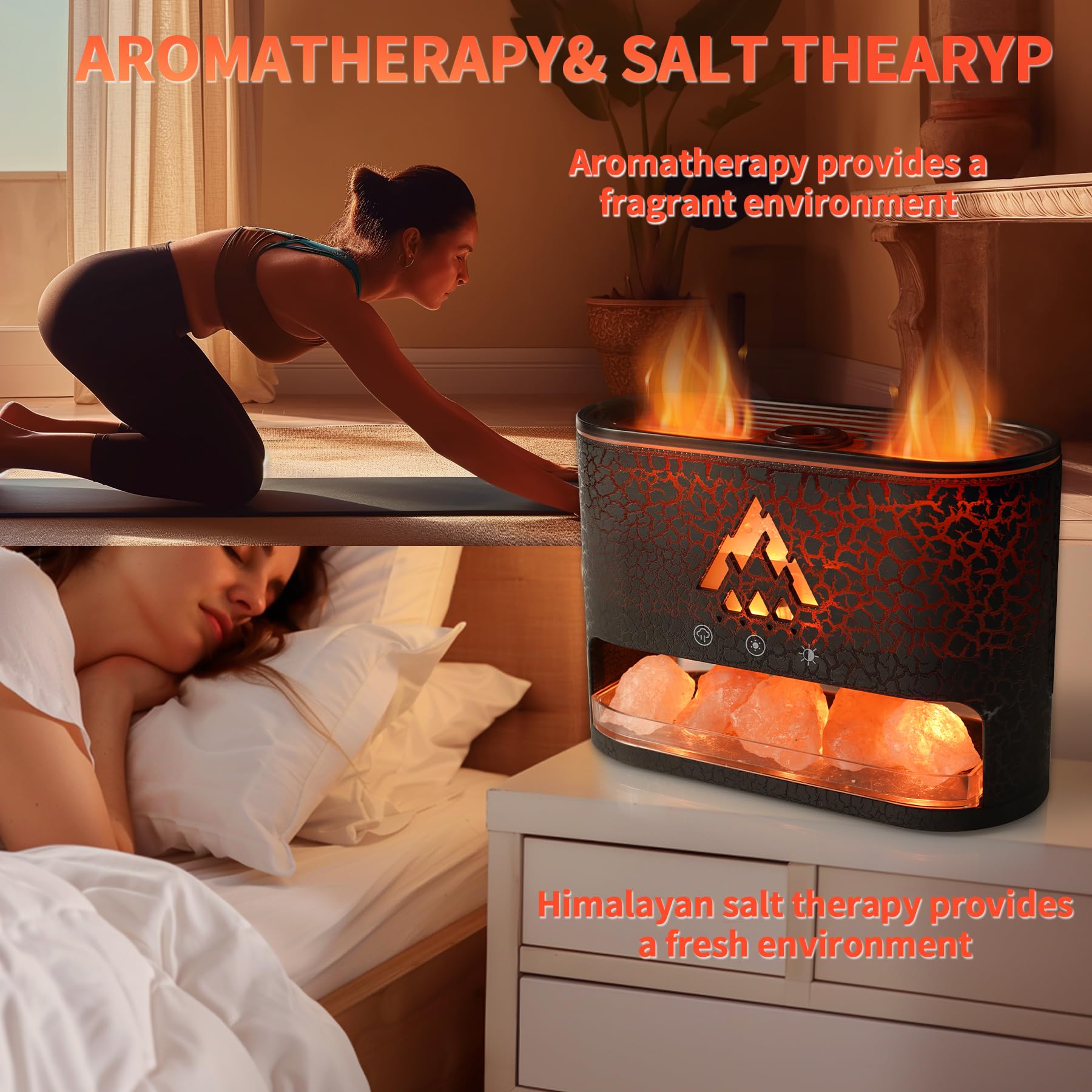 KCKJ diffuser contents include USB cable, salt stone, and manual