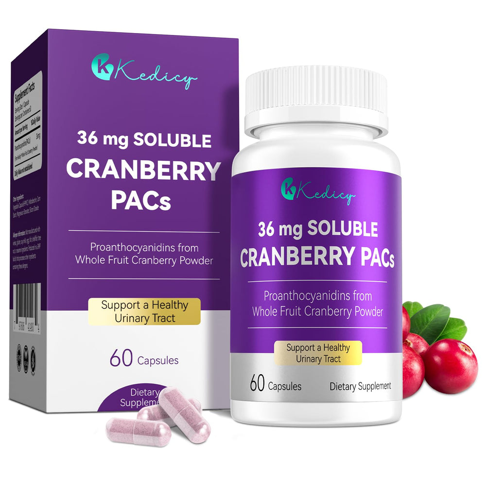 Kedicy Cranberry Pills for Women – 36 mg soluble PACs