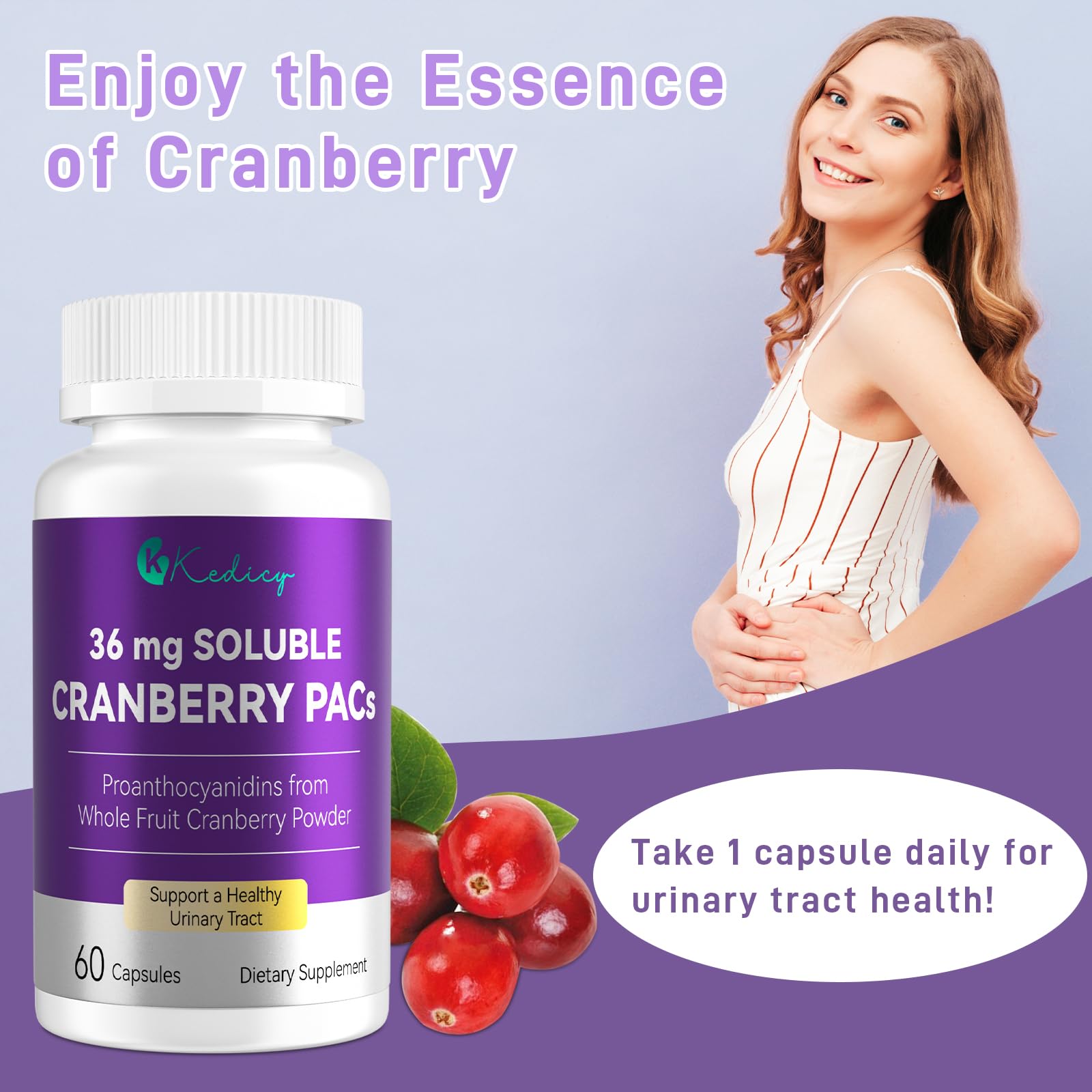Whole fruit cranberry powder antioxidants and fiber