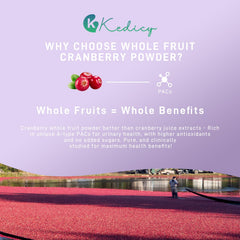 Organic whole fruit cranberry powder