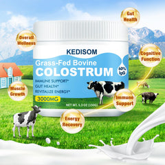 Nutrition label with 3000 mg per serving and 60% IgG