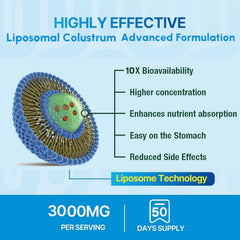 Colostrum powder dissolving smoothly in water