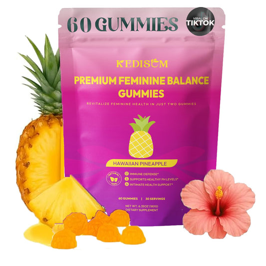 KEDISOM Premium Feminine Balance Gummies bottle and label