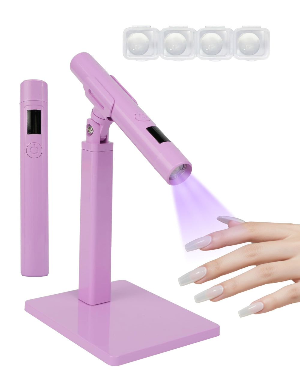 Keep Twenty mini-uv-light-nail-dryer provides quick, even nail curing