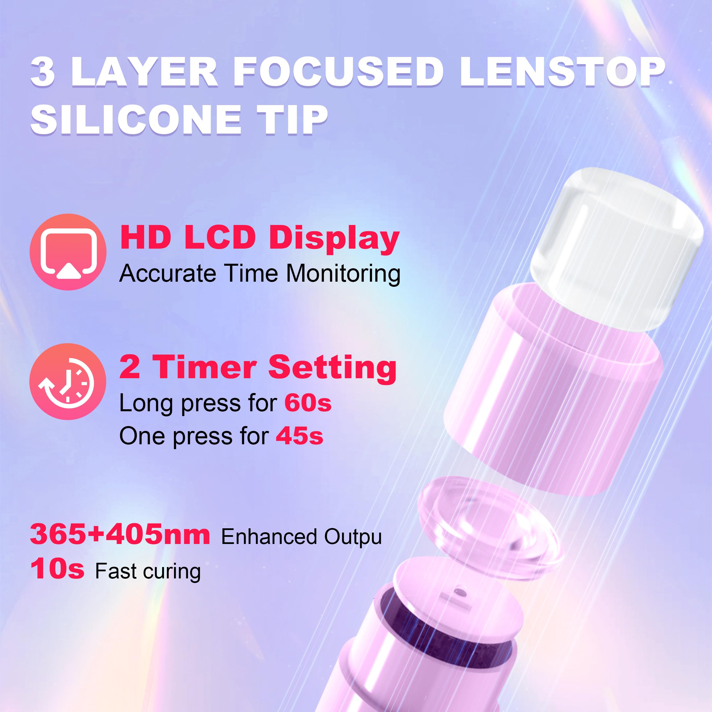 Keep Twenty removable-silicone-tips enable neat French manicures