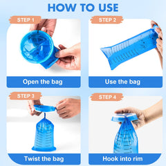KKEETUR barf bags tear-resistant material withstands pressure without tearing.