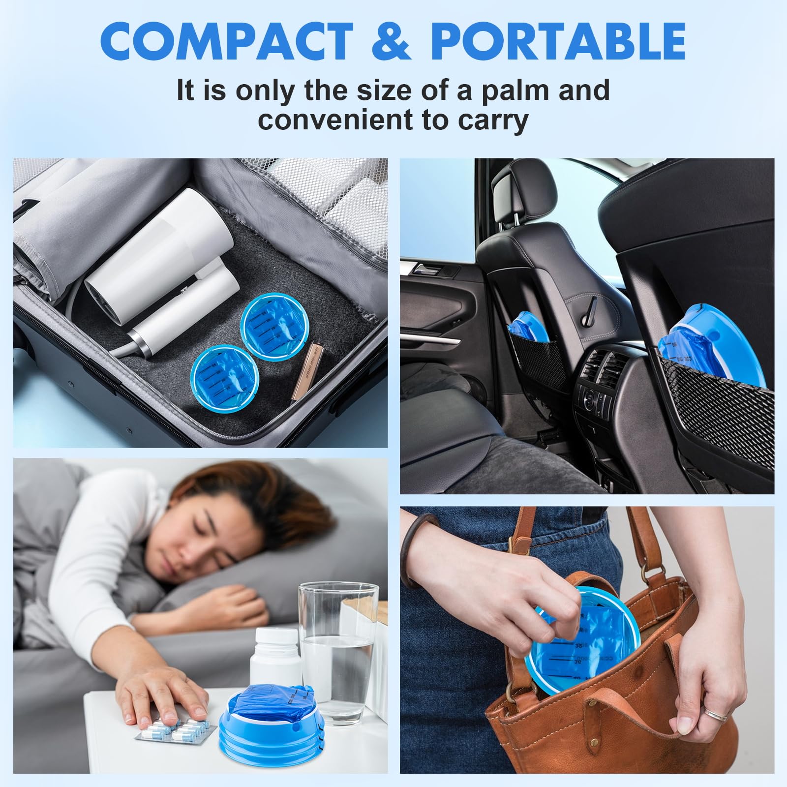 KKEETUR emesis bags car-travel-use ideal for vehicles during motion sickness journeys.