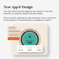 kegg app dashboard with predicted fertile window