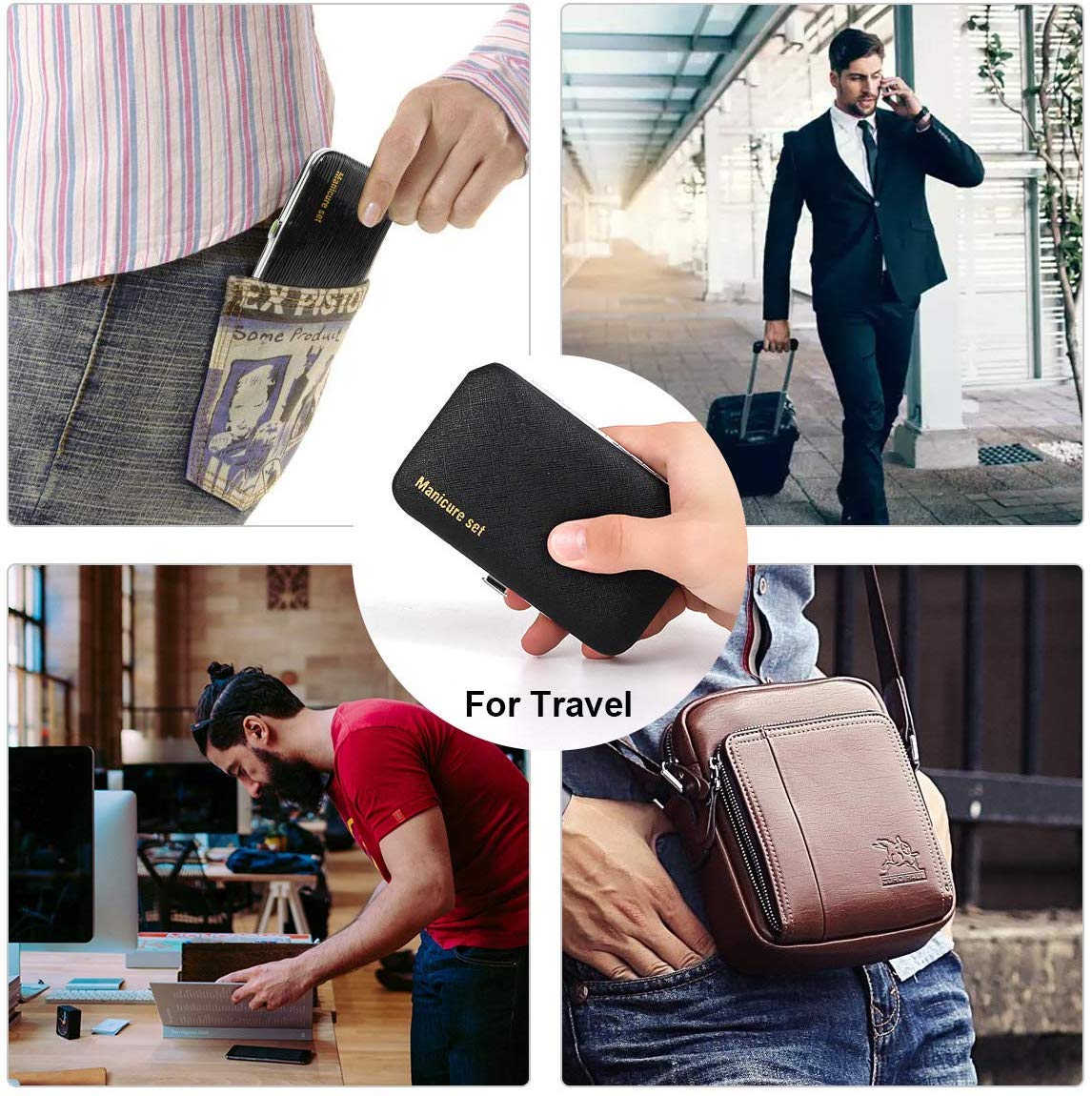 Keiby Citom black leather case showcasing premium design and organization