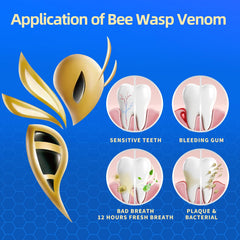 Bee venom toothpaste for sensitive teeth