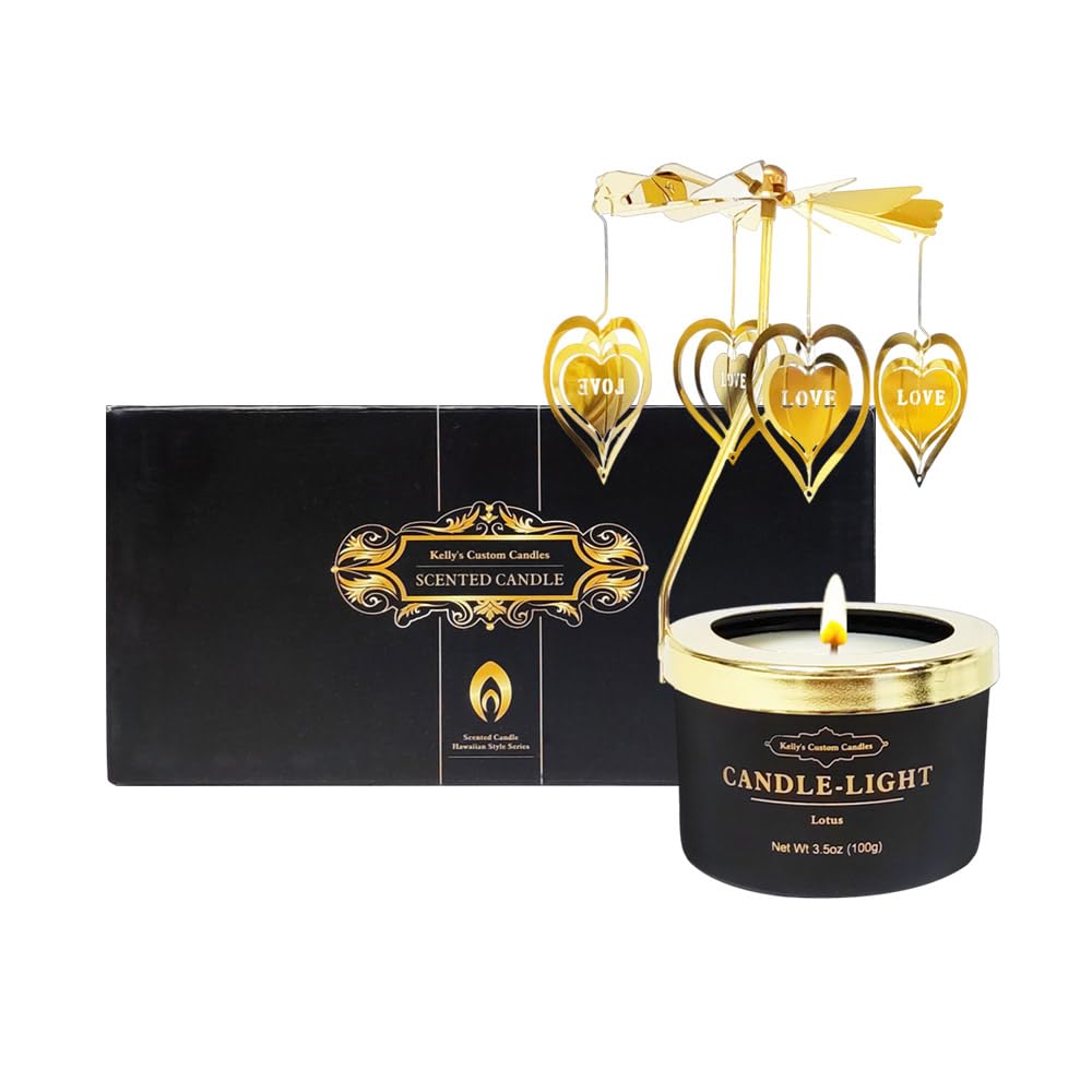 Black gift box with gold text design