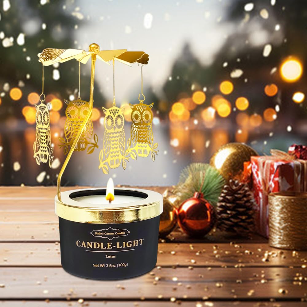 Close-up of a candle made from 100% natural soybean wax