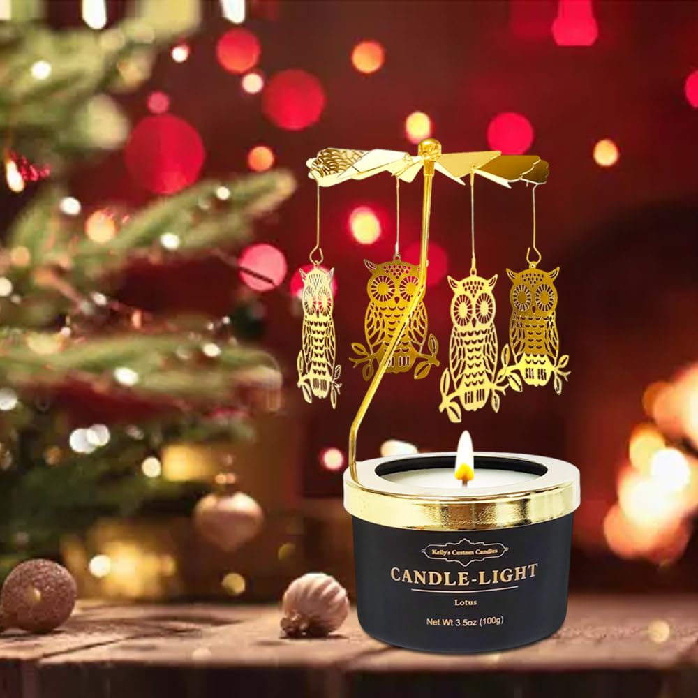 Clean-burning cotton wick candle with long burn time