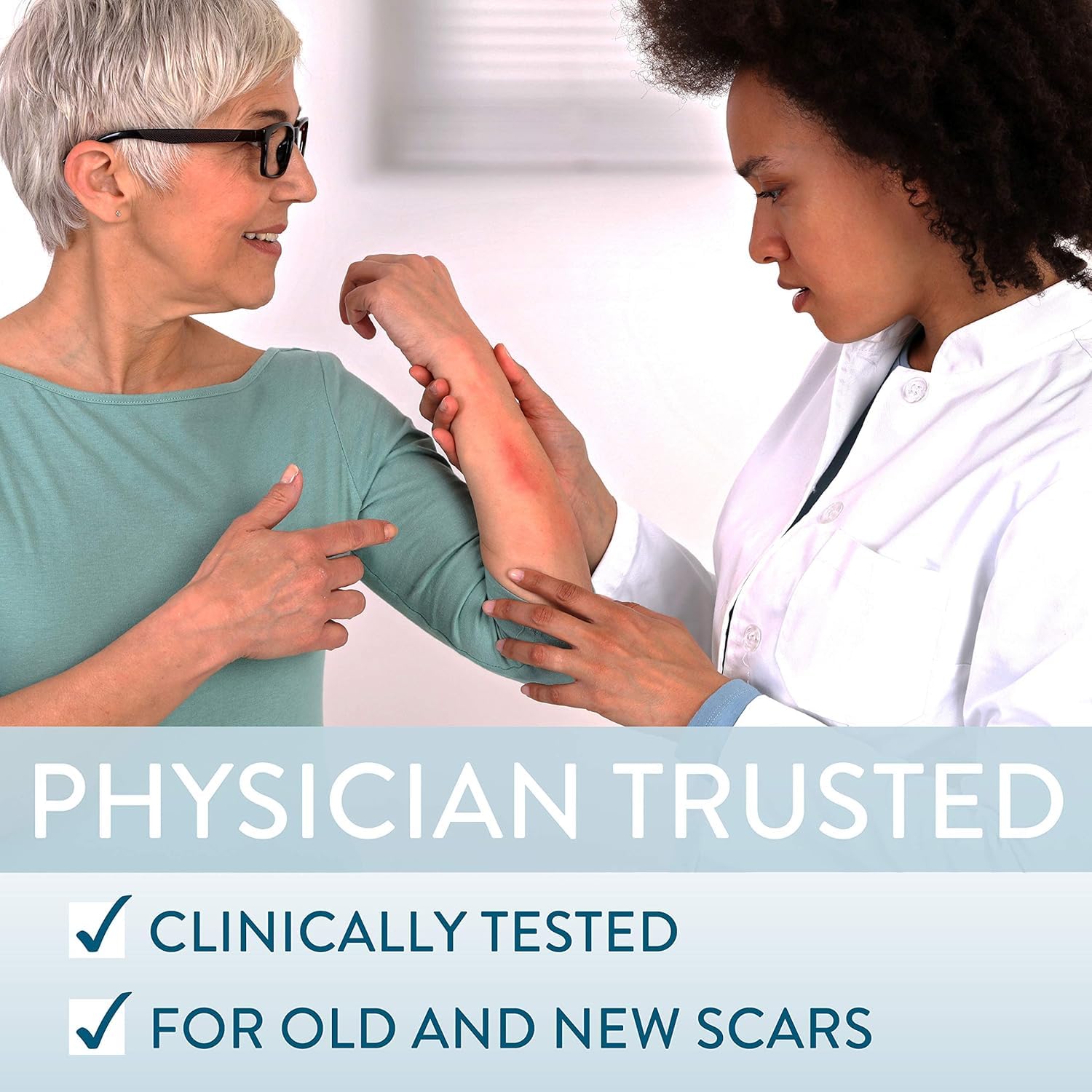 Kelo-Cote packaging highlights medical-grade silicone for scar management.