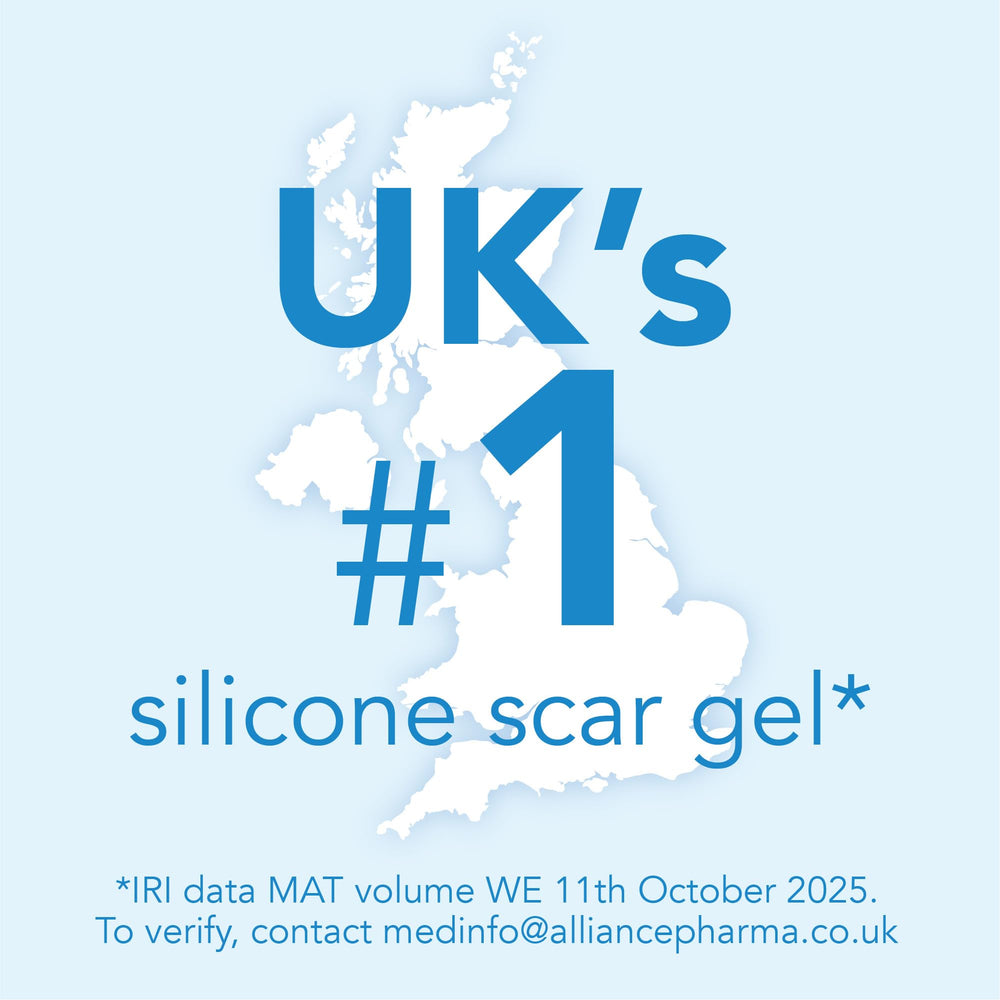 KELO-COTE protective-film-application image shows barrier benefits for scar care.