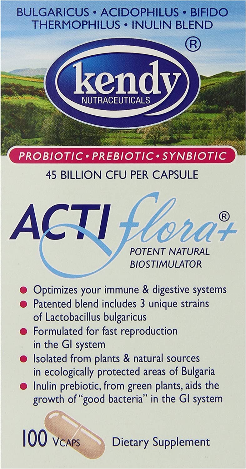 Kendy Actiflora+ 100 veggie capsules bottle