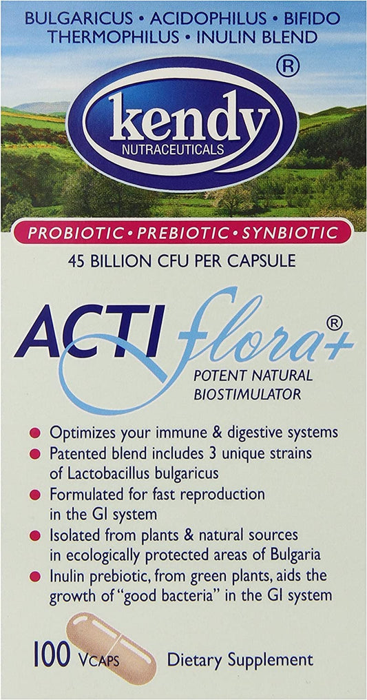 Kendy Actiflora+ 100 veggie capsules bottle