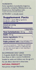 Close-up of Actiflora+ probiotic capsules