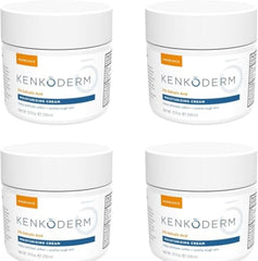 Kenkoderm psoriasis cream packaging box highlights fragrance-free, soothing formula for sensitive skin.