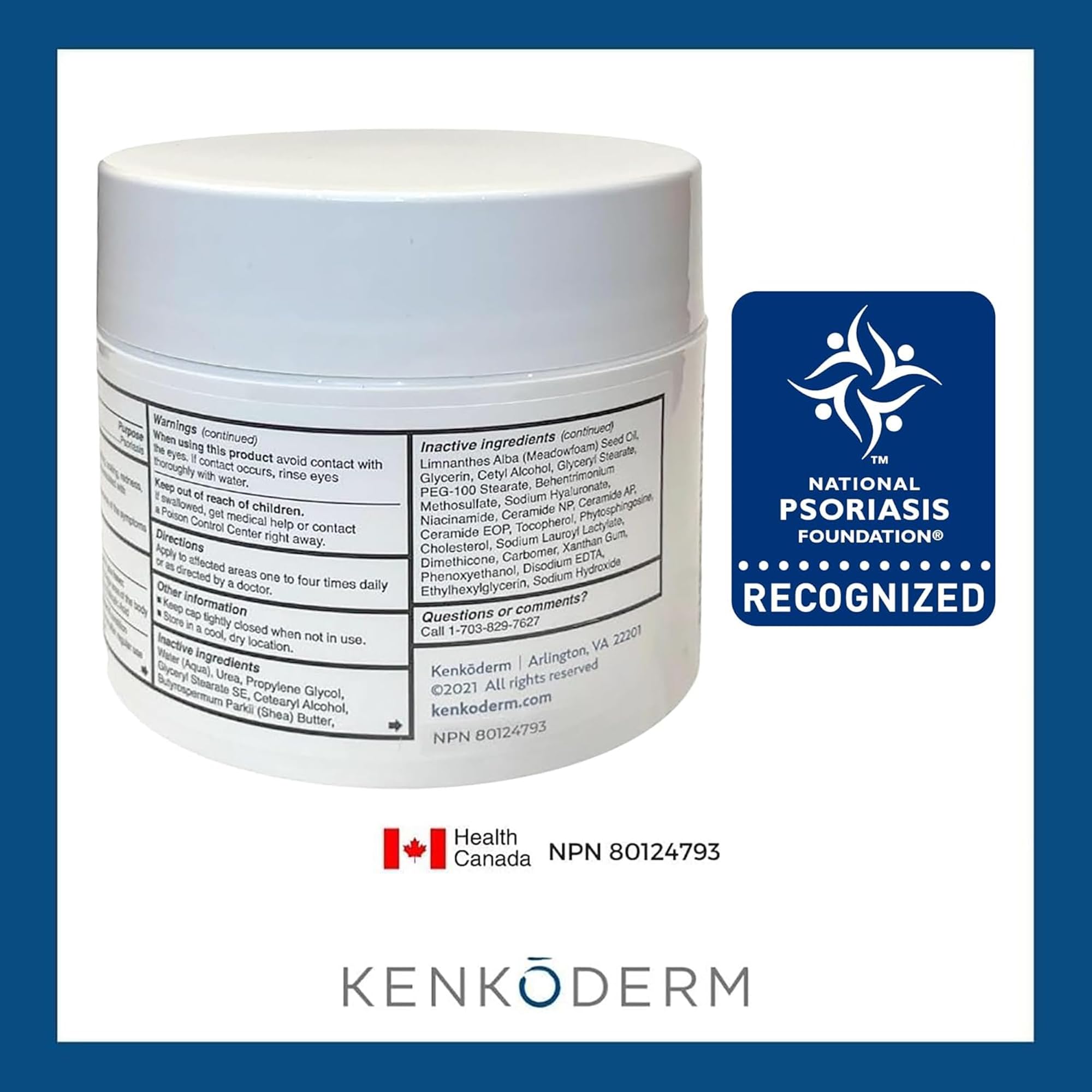 Kenkoderm USA dermatologist-developed logo conveys expert skincare design.