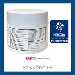 Kenkoderm USA dermatologist-developed logo conveys expert skincare design.