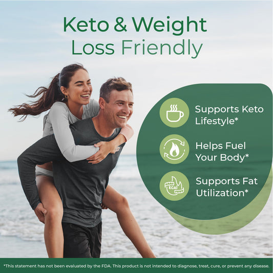 Back label showing ingredients and nutrition on Keppi MCT Oil 32 oz