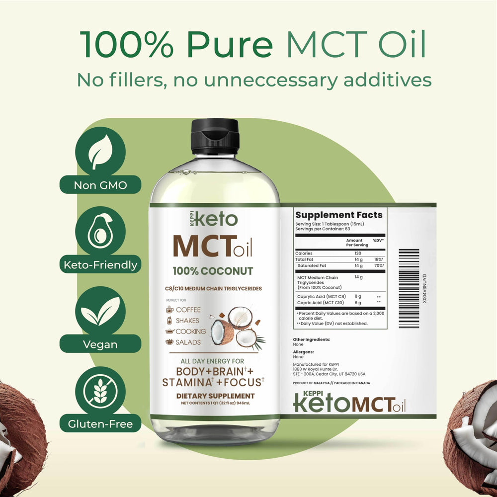 C8 and C10 MCTs for quick energy conversion
