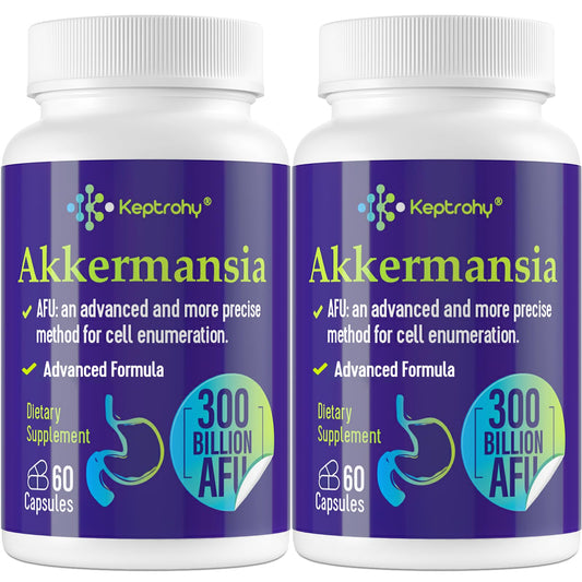 Keptrohy Akkermansia probiotic bottle front label