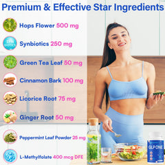 Digestive support ingredients infographic for Keptrohy GLP ONE