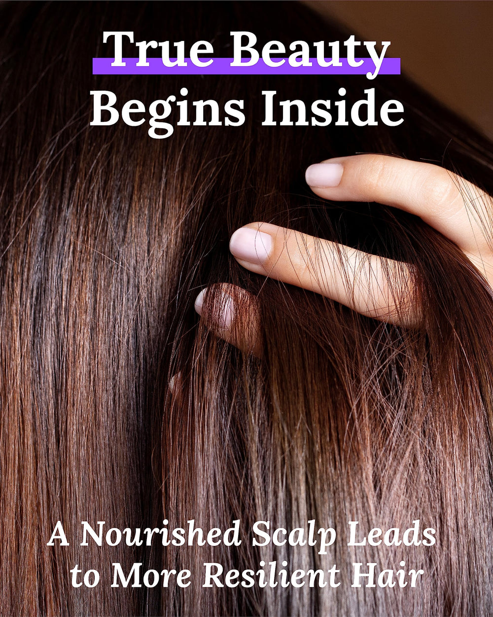 Healthy hair strands illustrating growth and vitality